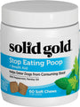 Solid Gold Supplements Stop Eating Poop + Breath Aid Soft Chews Grain-Free Dog Supplement, 60 count