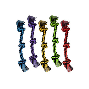 Multipet Nuts for Knots 3-Knot Rope Dog Toy, Color Varies, 15-in
