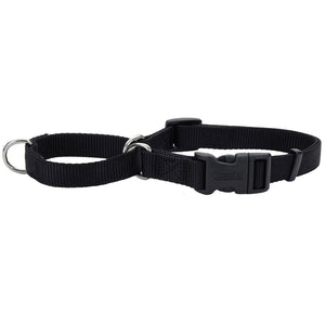 Coastal No! Slip Martingale with Buckle Adjustable Dog Collar, Black