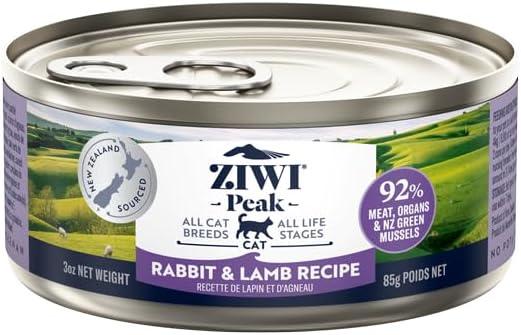 ZIWI Peak Rabbit & Lamb Recipe Wet Cat Food Can