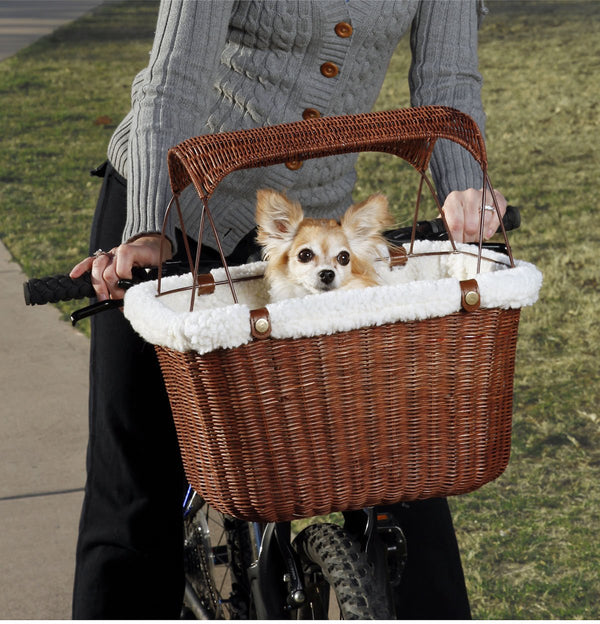 PetSafe Happy Ride Wicker Bicycle Basket