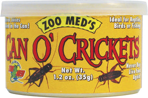 Zoo Med Can O' Crickets Reptile & Bird Food, 1.2-oz can