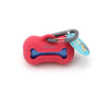 Messy Mutts Distibuteur À Sacs De Ramassage En Silicone, Rouge