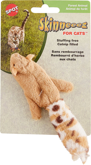 Ethical Pet Skinneeez Forest Creature with Catnip Cat Toy, Color Varies