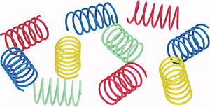 Ethical Pet Wide Durable Heavy Gauge Plastic Colorful Springs Cat Toy
