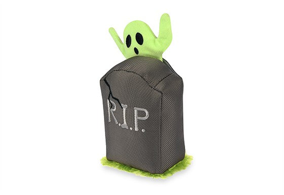P.L.A.Y. Howling Haunts Tombstone Ghoulish Grave Dog Toy