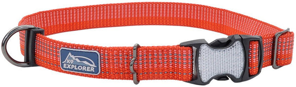 K9 Explorer Brights Reflective Adjustable Dog Collar, Canyon