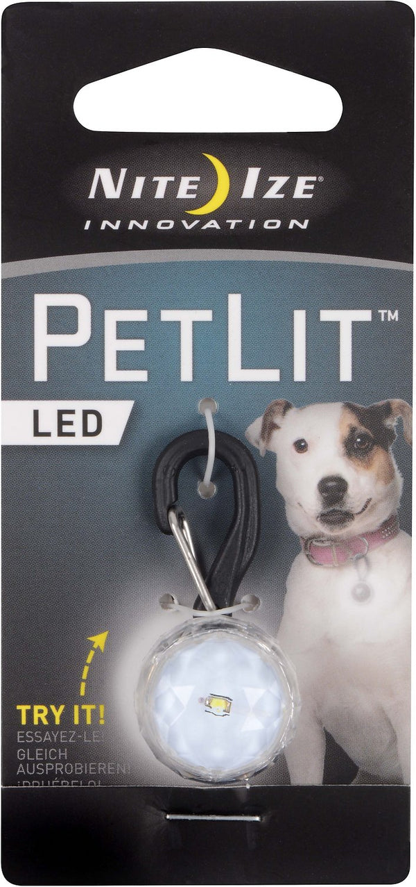 Nite Ize PetLit Lumière LED pour collier, Cristal précieuse
