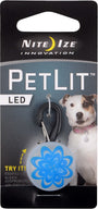 Nite Ize PetLit LED Collar Light, Blue Burst