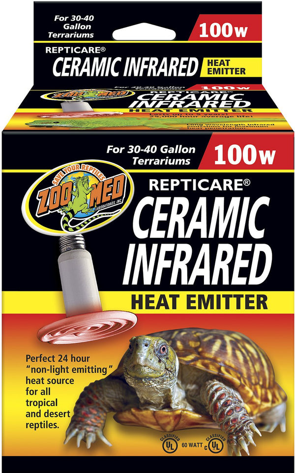 Zoo Med Repticare Ceramic Infrared Reptile Heater, 100-watt
