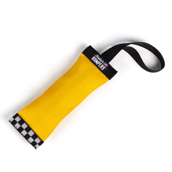 Katie's Bumpers Sqwuggie Firehouse Dog Toy, Yellow