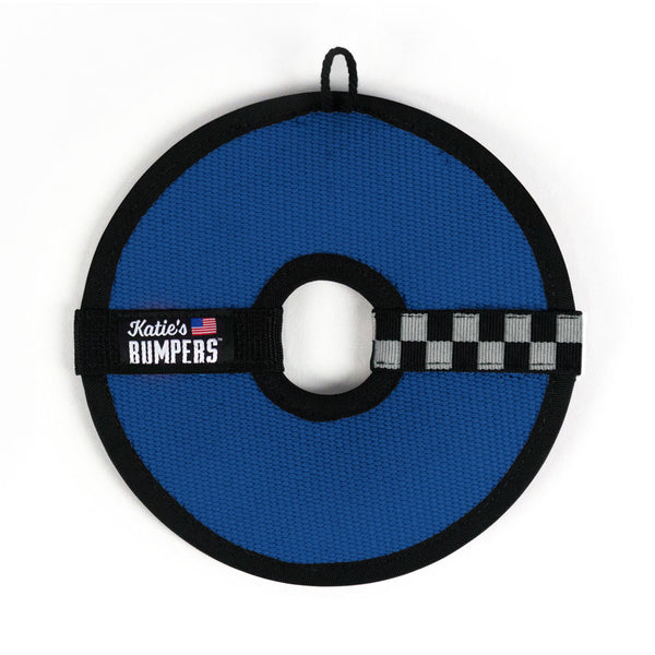 Katie's Bumpers Frequent Flyer Circle Firehouse Dog Toy, Blue
