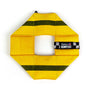 Katie's Bumpers Frequent Flyer Square Firehouse Dog Toy, Yellow
