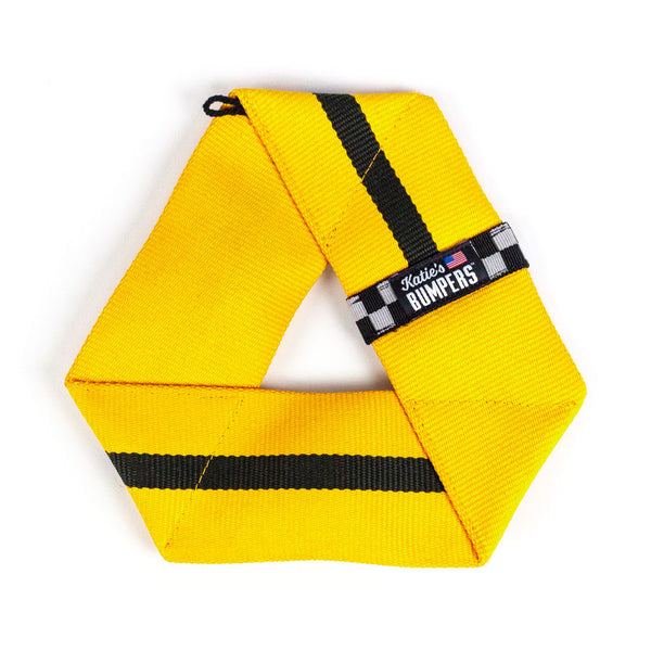 Katie's Bumpers Frequent Flyer Triangle Firehouse Dog Toy, Yellow