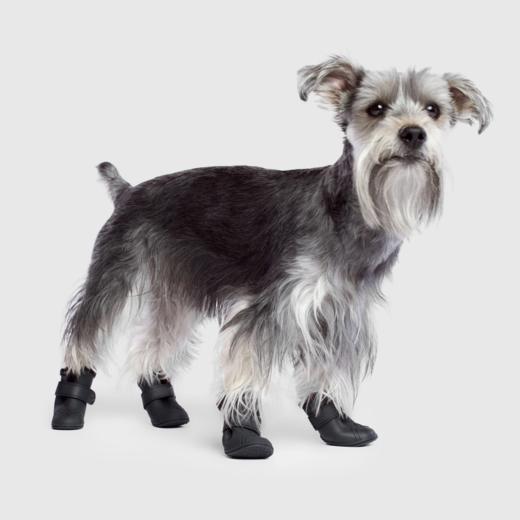 Canada Pooch Fleece Lined Wellies Dog Boots, Black