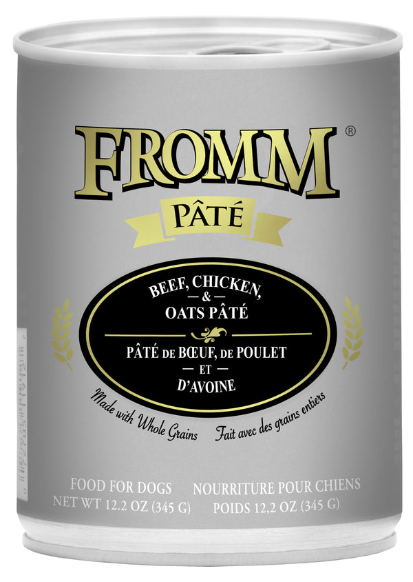 Fromm Beef, Chicken & Oats Pate Canned Dog Food