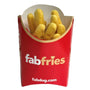 fabdog Super Squeaker French Fries Dog Toy