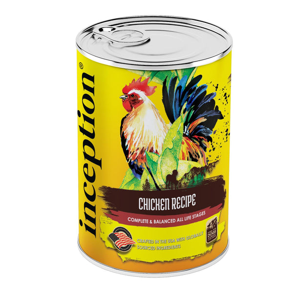 Inception Chicken Recipe Wet Dog Food Can