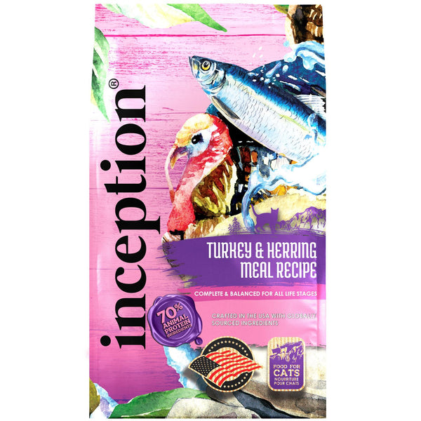 Inception Turkey & Herring Meal Recipe Dry Cat Food