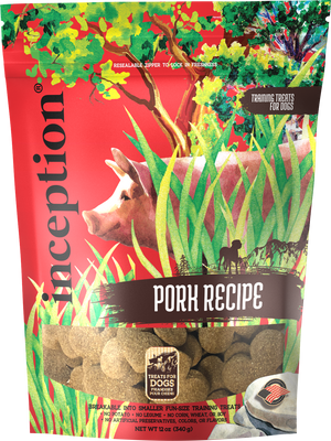 Inception Pork Recipe Training Dog Treats, 12-oz