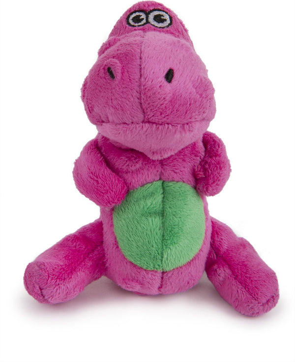 GoDog Just for Me Chew Guard T-Rex Dog Toy, Pink