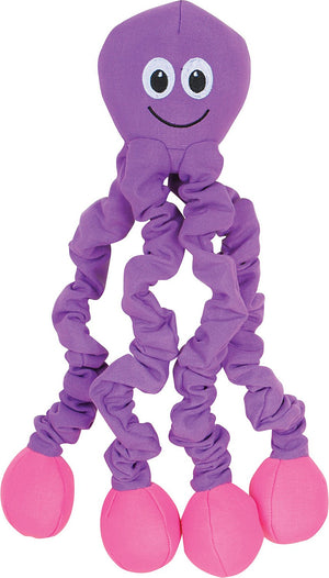 Smart Pet Love Tender-Tuffs Tug Stretchy Octopus Dog Toy, Purple
