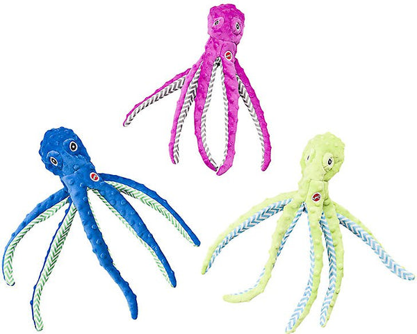 Ethical Pet Skinneeez Extreme Octopus Dog Toy, Color Varies, 16-in