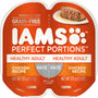 Iams Perfect Portions Healthy Adult Chicken Recipe Pate Grain-Free Cat Food Trays