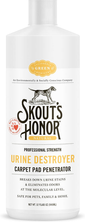 Skout's Honor Désodorisant Professionnel Puissance Urine pour Tapis, Flacon de 32 oz