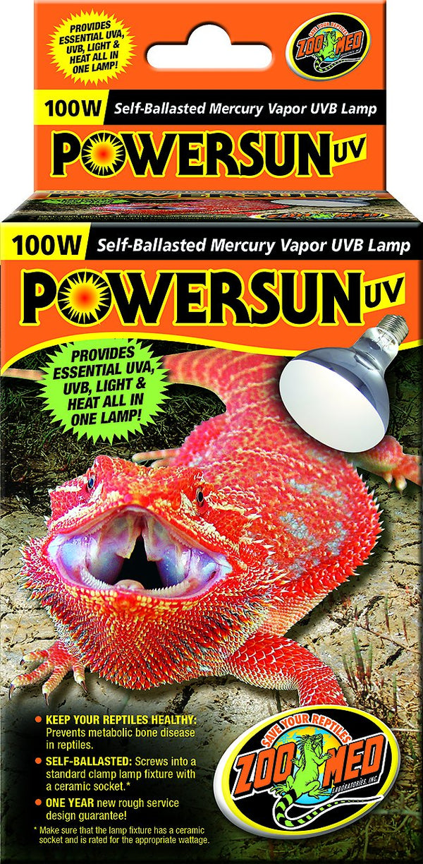 Zoo Med PowerSun UV Mercury Vapor Reptile Lamp