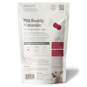 Earthly Pet Pill Buddy Naturals Hickory Smoked Beef Dog Treats, 30-count