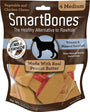 SmartBones Medium Peanut Butter Chew Bones Dog Treats, 4 pack