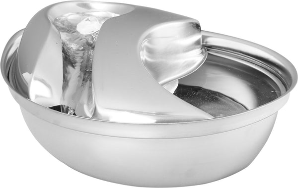 Pioneer Pet Stainless Steel Drinking Fountain Raindrop Design