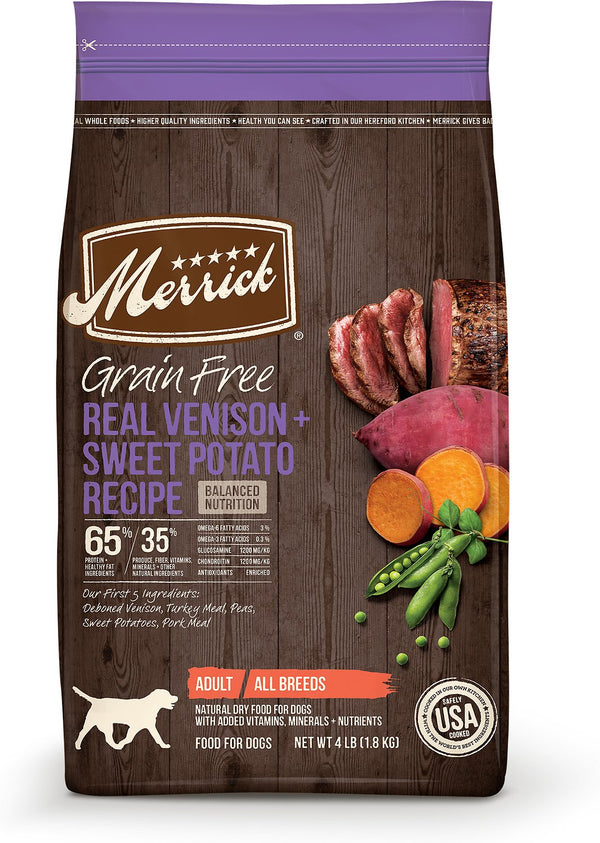 Merrick Grain-Free Real Venison + Sweet Potato Recipe Dry Dog Food