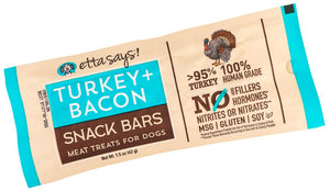 Etta Says! Turkey + Bacon Snack Bars Dog Treats