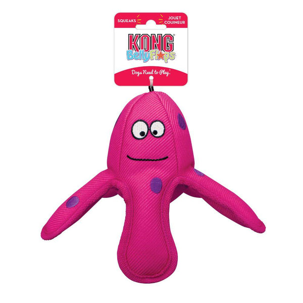KONG Belly Flops Octopus Dog Toy, Medium