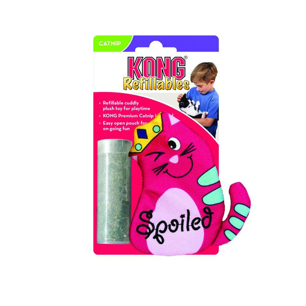 KONG Refillables Purrsonality Spoiled Cat Toy, Pink