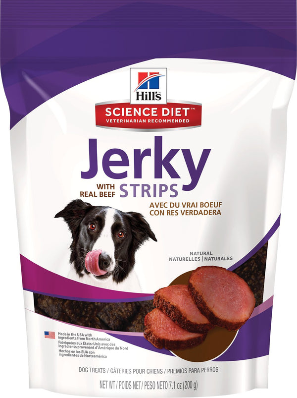 Hill's Science Diet Jerky Strips with Real Beef Dog Treats, 7.1-oz