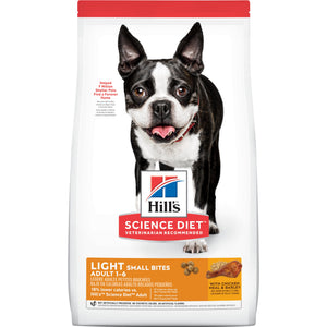 Hill's Science Diet Adult Small Bites Light Chicken Meal & Barley Dry Dog Food