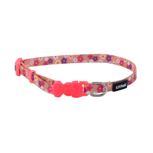 Li'l Pals Adjustable Patterned Dog Collar, Daisies Multicolor
