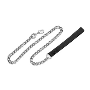 Coastal Titan Chain with Nylon Handle Dog Leash, Black