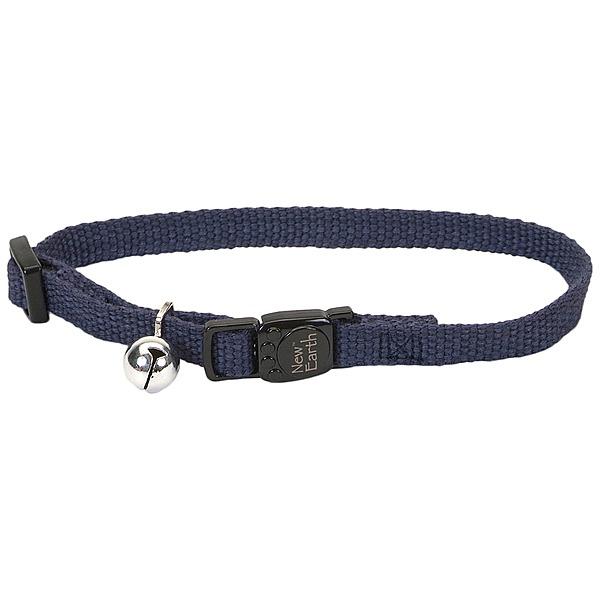 Coastal Collier Réglable Détachable New Earth en Soja pour Chat, Indigo, 8-12-in