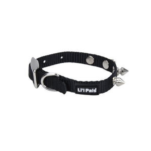 Collier pour chien en nylon à pointes Li'l Pals, noir