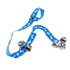 Advance Pet Patterned Dog Potty Training Bells, Plaid Bones, 31-in