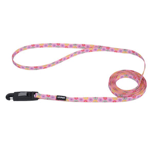 Li'l Pals Patterned Dog Leash with E-Z Snap, Daisy Multi-Color, 3/8-in x 6-ft