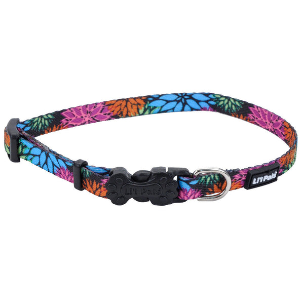 Li'l Pals Adjustable Patterned Dog Collar, Wild Flower