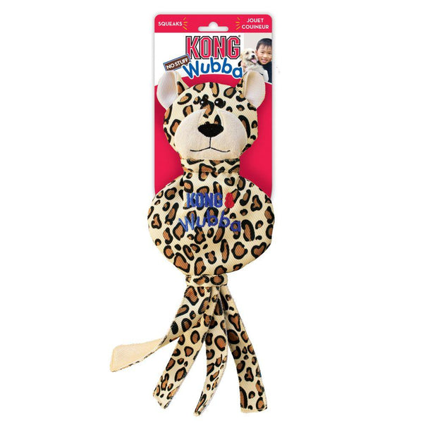 KONG Wubba No Stuff Cheetah Jouet pour chien Taille L