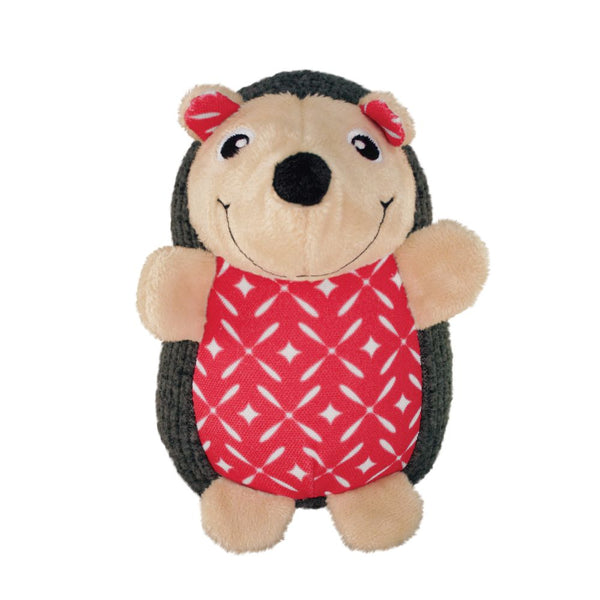 KONG Patches Cordz Hedgehog Dog Toy, Gray, Small
