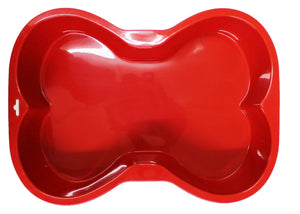 Puppy Cake Silicone Bone Shaped Dog Pan, Color Varies