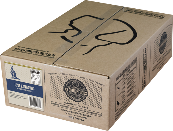 K9 Choice Foods Frozen Just Kangaroo Meat & Bone Formula Frozen Dog Food